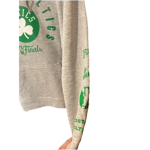 Fanatics Heather Gray Boston Celtics Hoodie - Picture 3 of 7